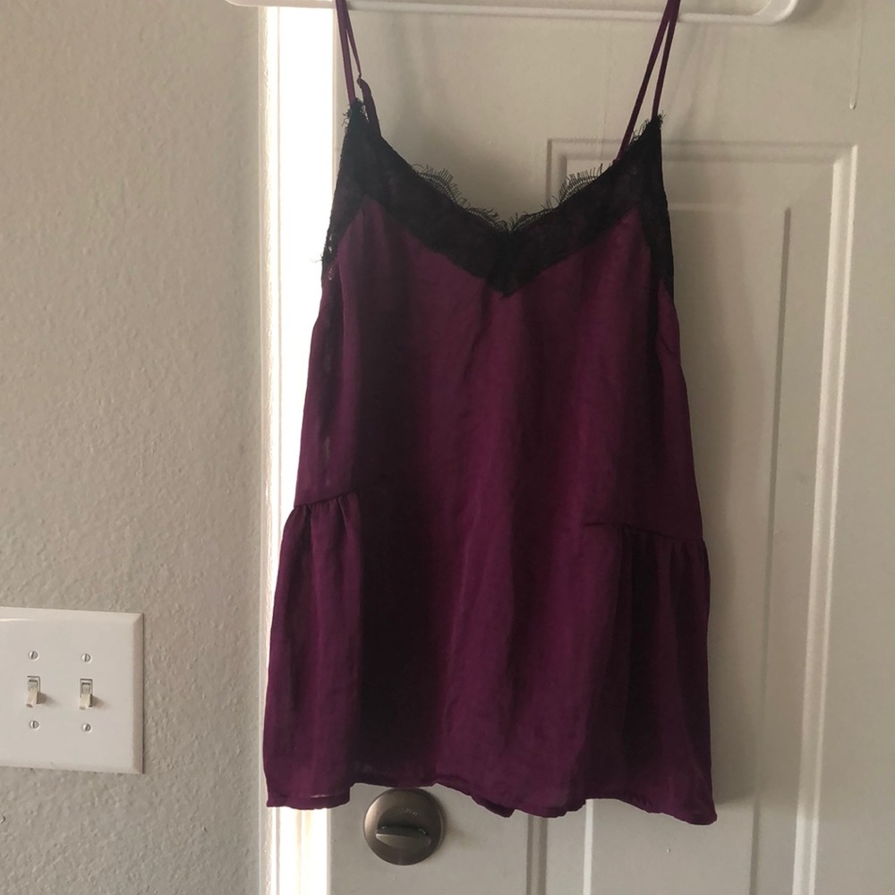 NWOT ABOUND Satin and Lace Cami